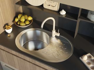 Смеситель для кухни Omoikiri Shinagawa-BN-BL хром/чёрный